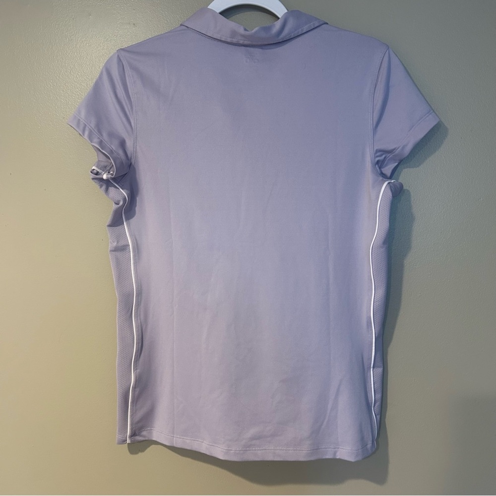 alo coolfit lavender summer golf tennis polo shirt activewear athleisure - Picture 2 of 5